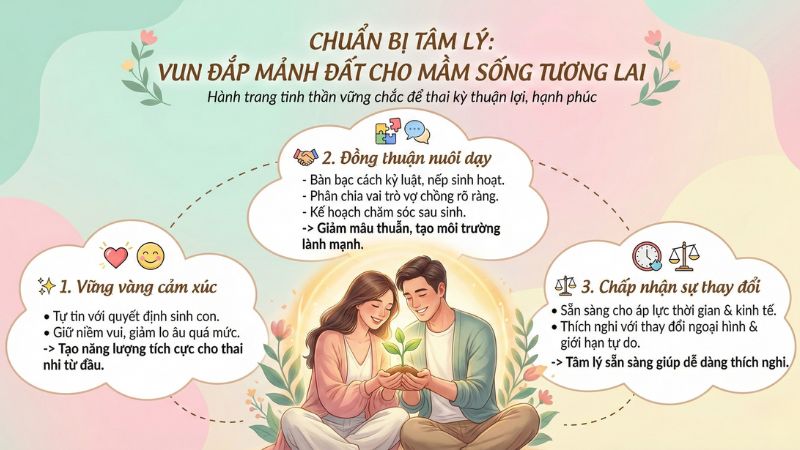 chuẩn bị yếu tố tâm lỹ trước khi mang thai